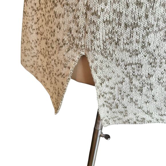 PureJill Cotton Blend Mock Neck Sweater Tunic MED Marled Knit Fall Casual Work - Picture 6 of 9